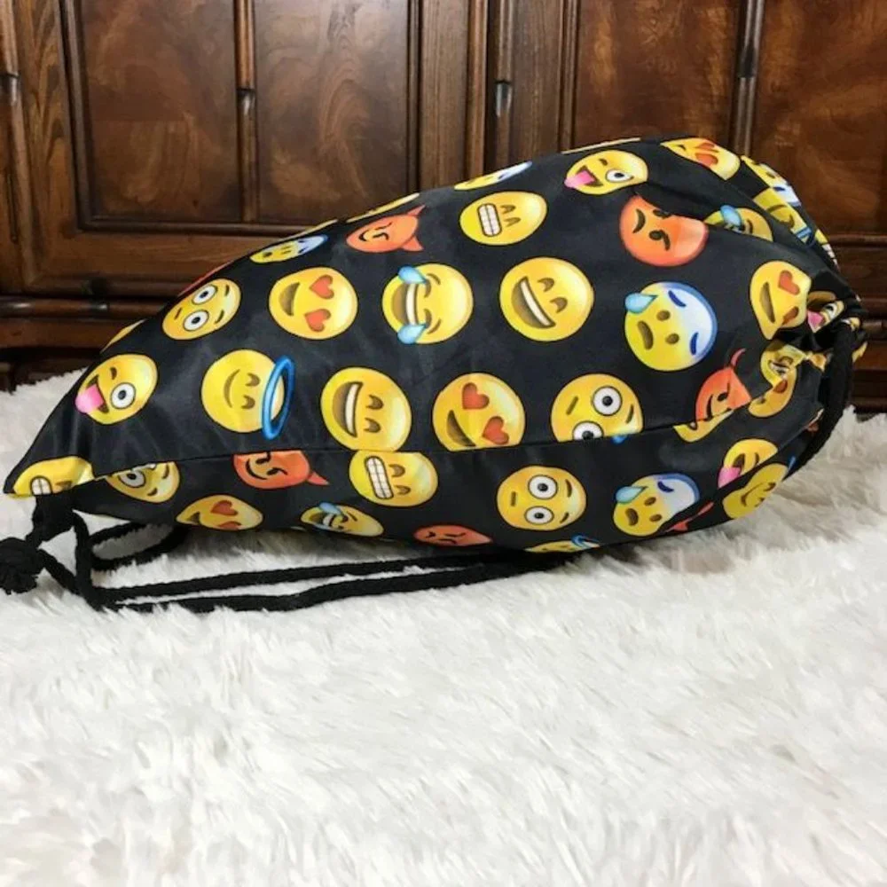 Emoji Lightweight Drawstring Bag Backpack - Picture 3 of 10